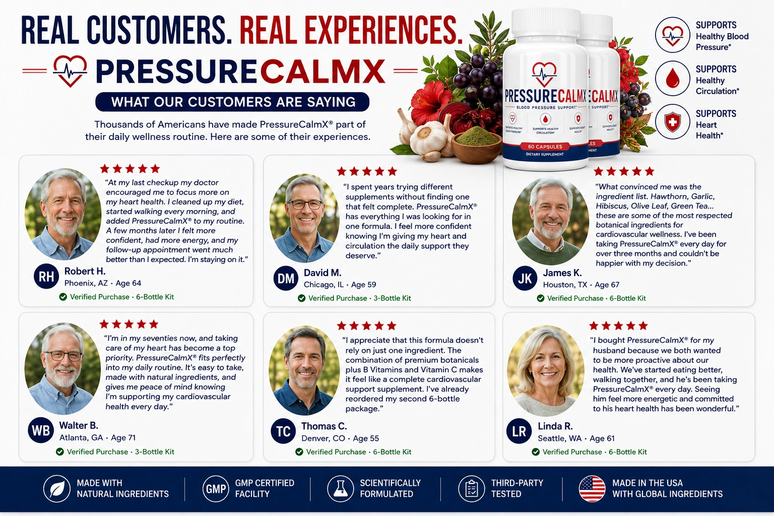 PressureCalmX customer experience and product information